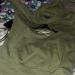 green jordan hoodie youth Large