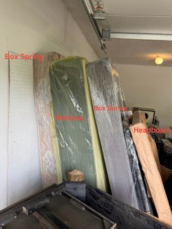Queen Bed Set with mattress and matching accessories