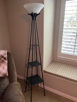 Floor Lamp with shelves