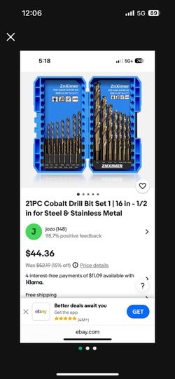 Kobalt (21pc) Drill Bit Set