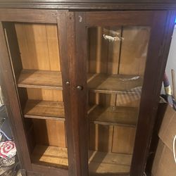 Antique China Cabinet Missing Glass 4 1/2x3x1