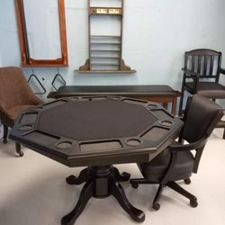 Black Poker Table 