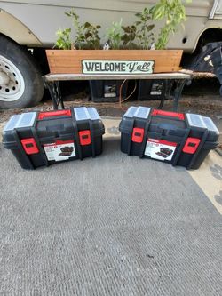 Brand new Never been used Hyper Tough 19 in Toolbox with Lid Orginizers
