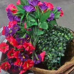 Pallet Of Artificial Flowers