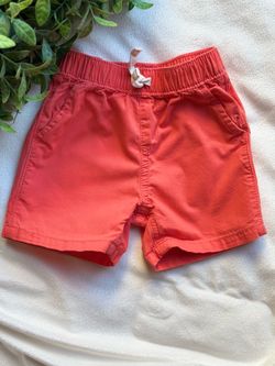 Toddler Boy Coral Pull-On Shorts