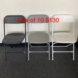 Brand New Plastic Folding Chairs