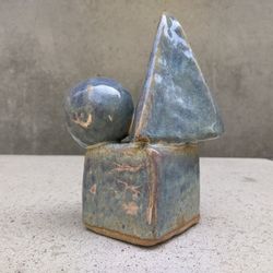 Signed Original (OOAK) Fine Art Abstract Ceramic Sculpture - MINT Condition