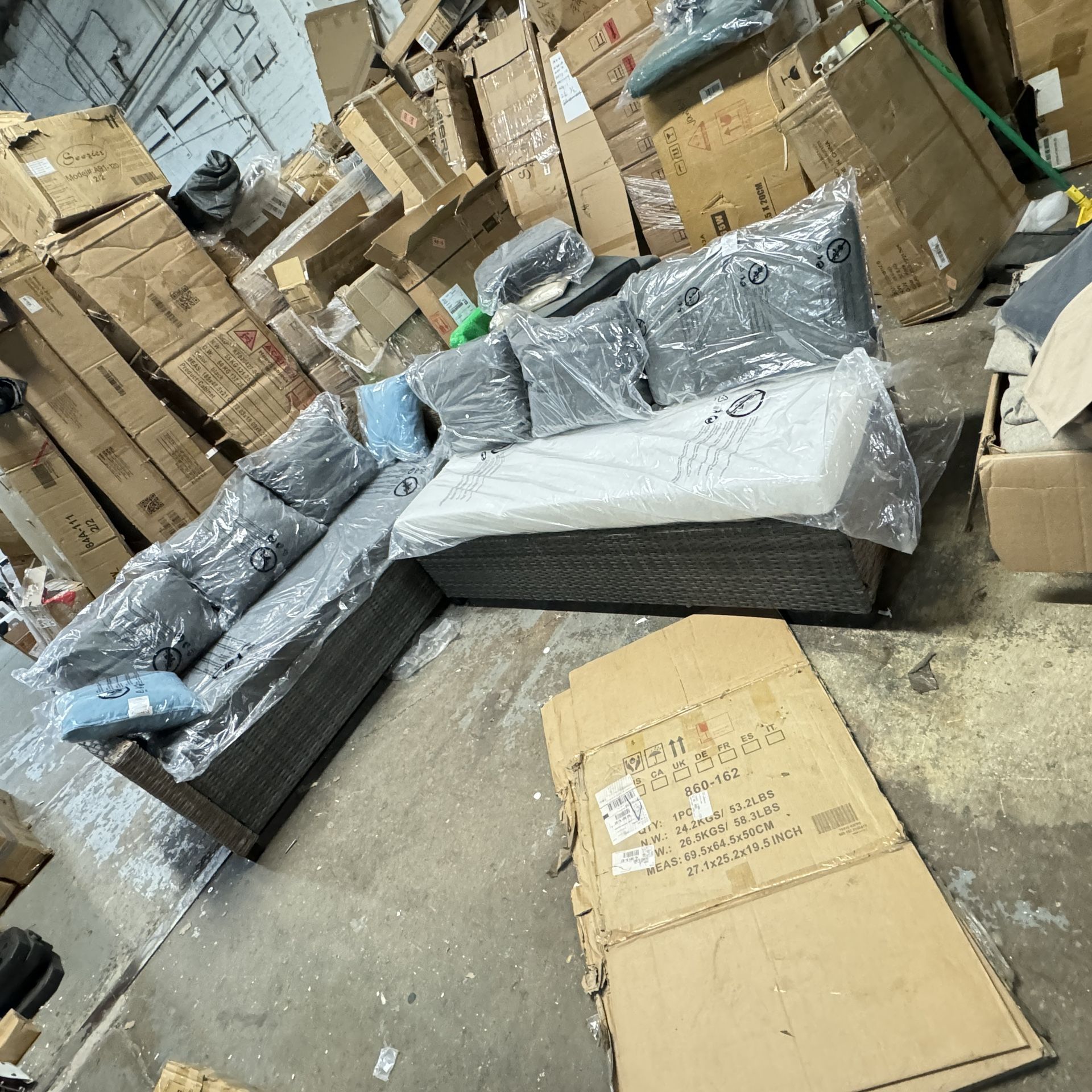 sectional sofa for outdoor , ( 68x90x30)inch( missing one cushion cover)