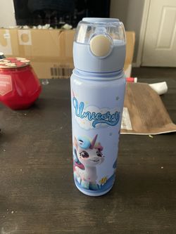 Blue Unicorn Water Bottle