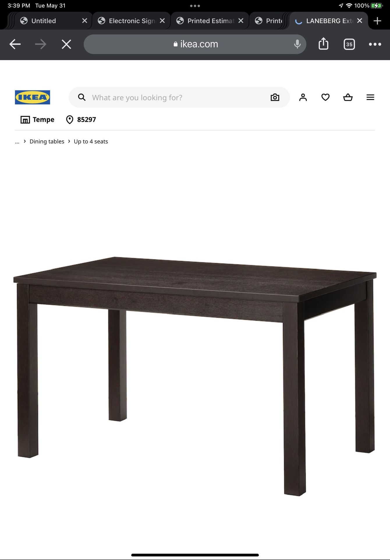IKEA Expandable Kitchen Table