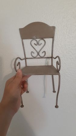 Cute little chair decorations.