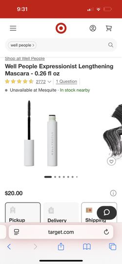 Lengthening Mascara MSRP :$20