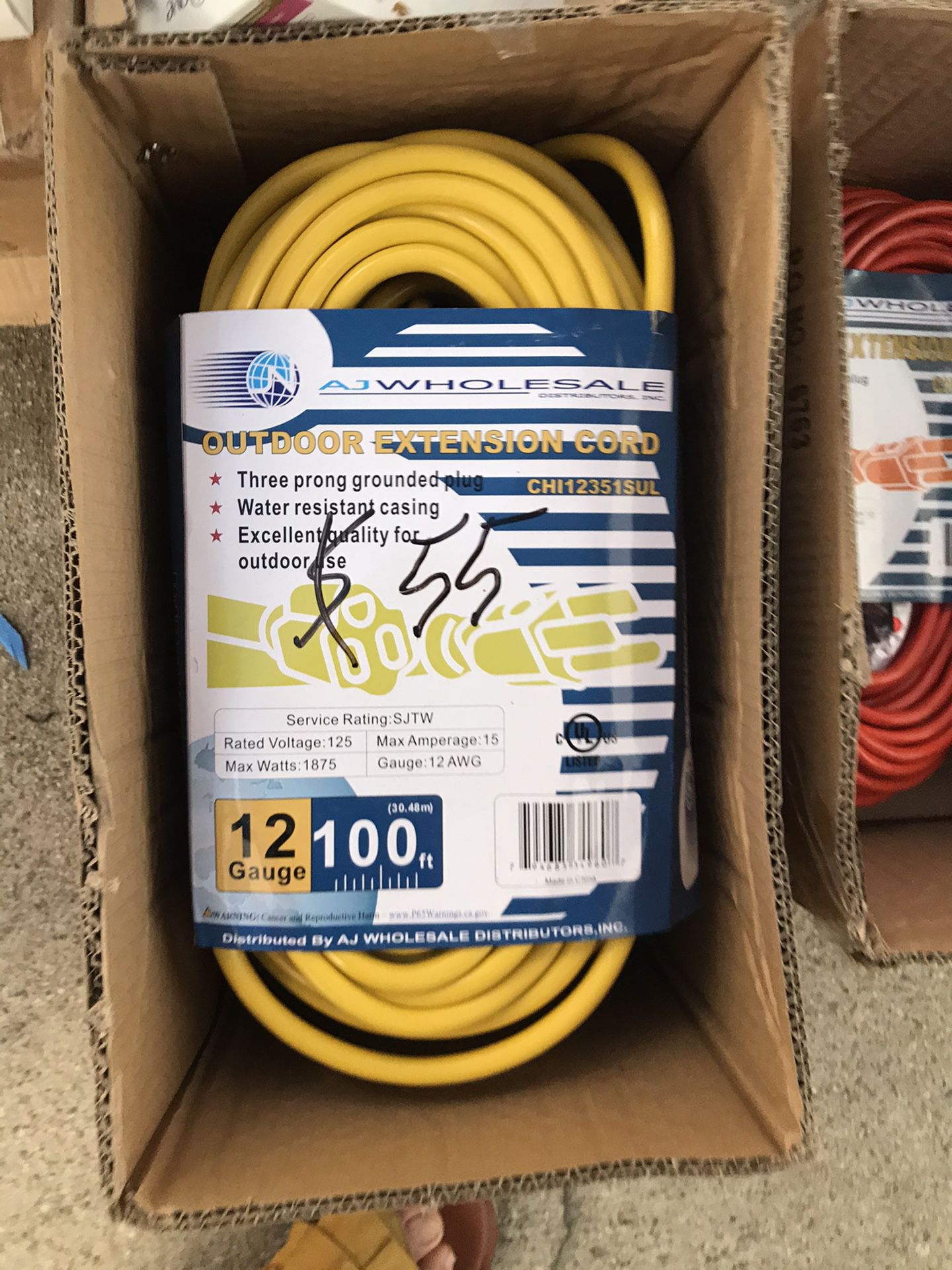 Outdoor extension cord 100 feet