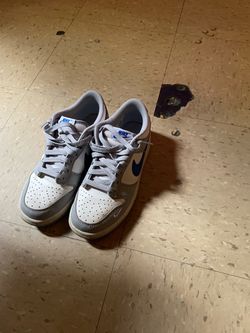 Nike Dunk Low Grey White Blue Sneakers