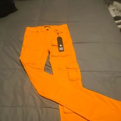 Urban beast bright orange jeans
