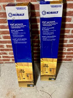 30$ each Kobalt K- Rail and hook kit