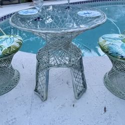 Tommy Bahama-Style Spun Fiberglass Bistro Set