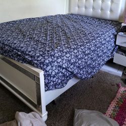 Full Size Bed Frame With Drawers Set (Bed Set)