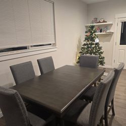 Table, And 6 Chairs.