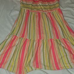 Cat And Jack Dress Striped Spring Summer Small 6 6x