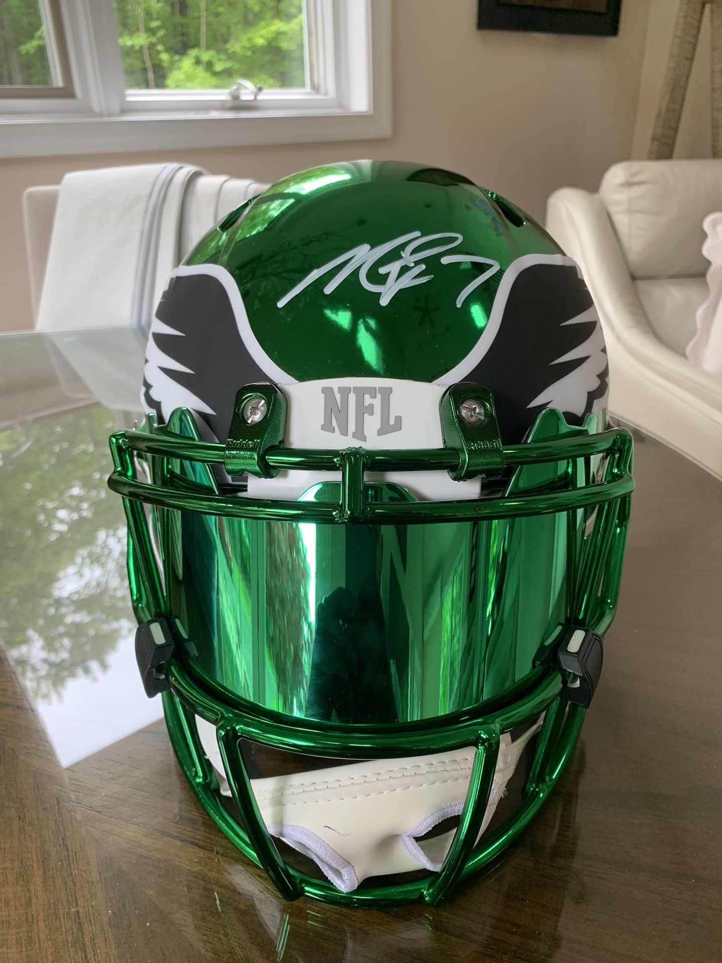 Mike Vick Authentic Eagles Chrome Helmet