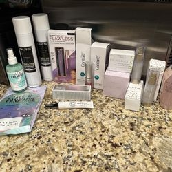 women's beauty items-embellish spray, skin care, hair care, 