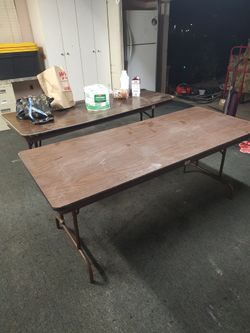 2 Folding table's