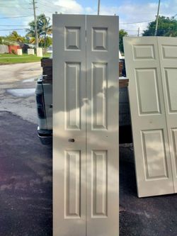closet door 24x79 4 doors 75 dollars a set like new