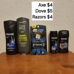 Axe,Dove,Razors