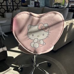 Hello Kitty heart vanity chair