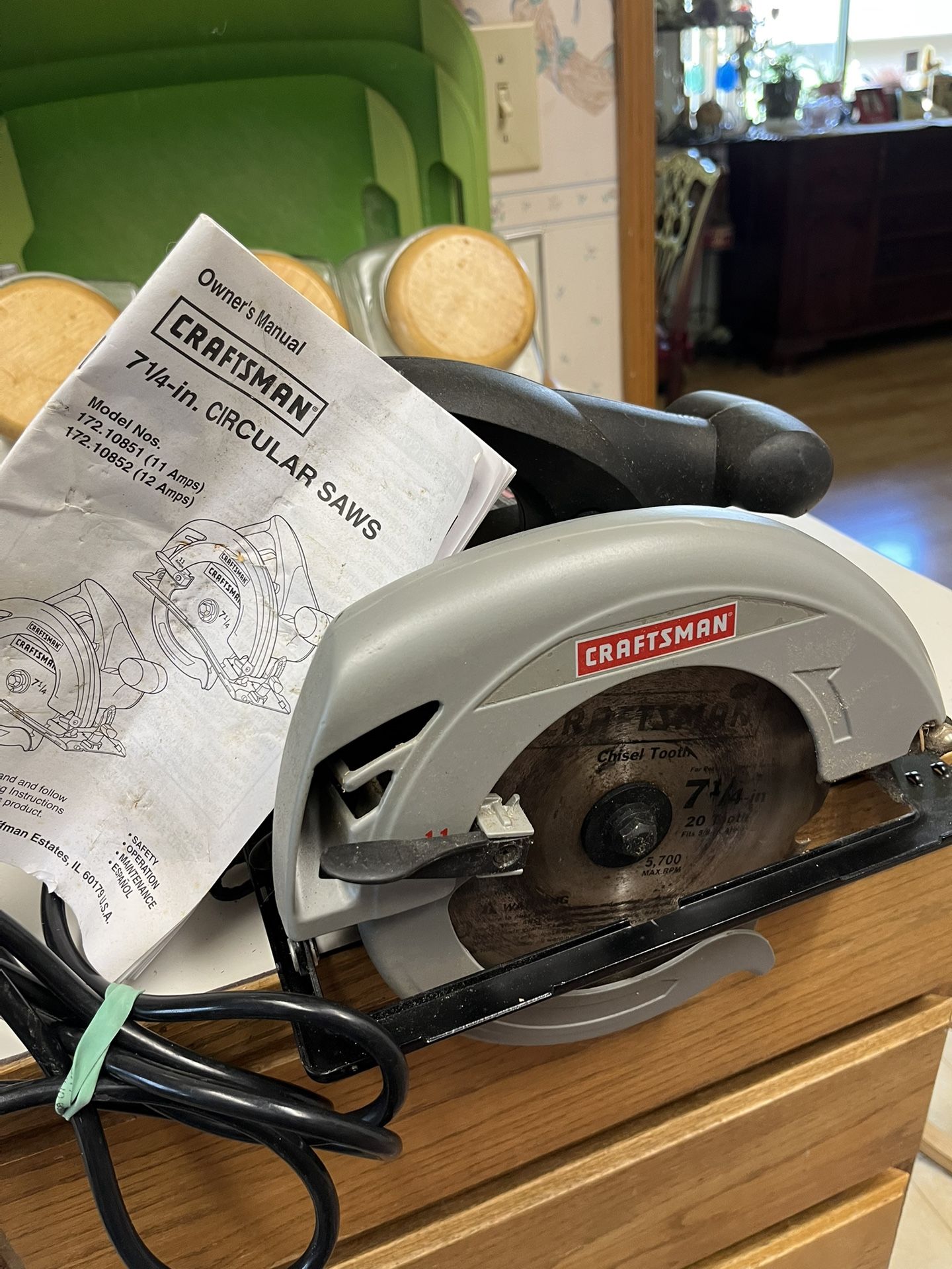 Craftsman 7.25” Corded Circular Saw
