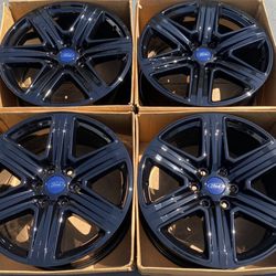 20” Ford F150 factory wheels rims gloss black new F-150
