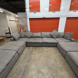 Dream Gray 8-Piece Modular Sectional Sofa (174”)