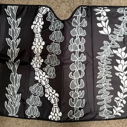 Lei'ohu Designs - Large Windshield Car Shade 57" x 31.5" - Forever Lei - 'Ele'ele