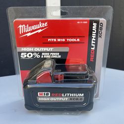 Milwaukee Battery M18 new XC8.0 $135