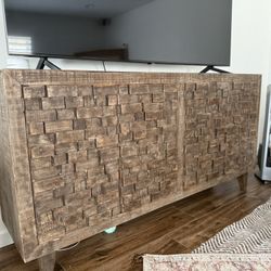 Large Mexican-Made Media Center Cabinet – 74" Wide