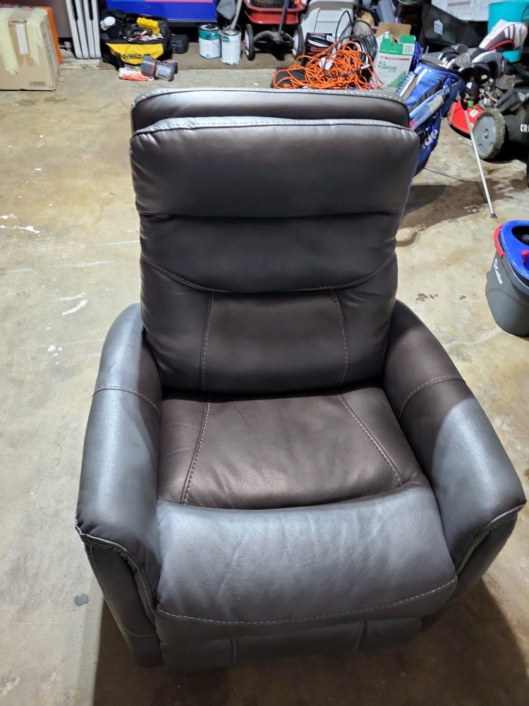 Grey Swivel and Recliner Chair