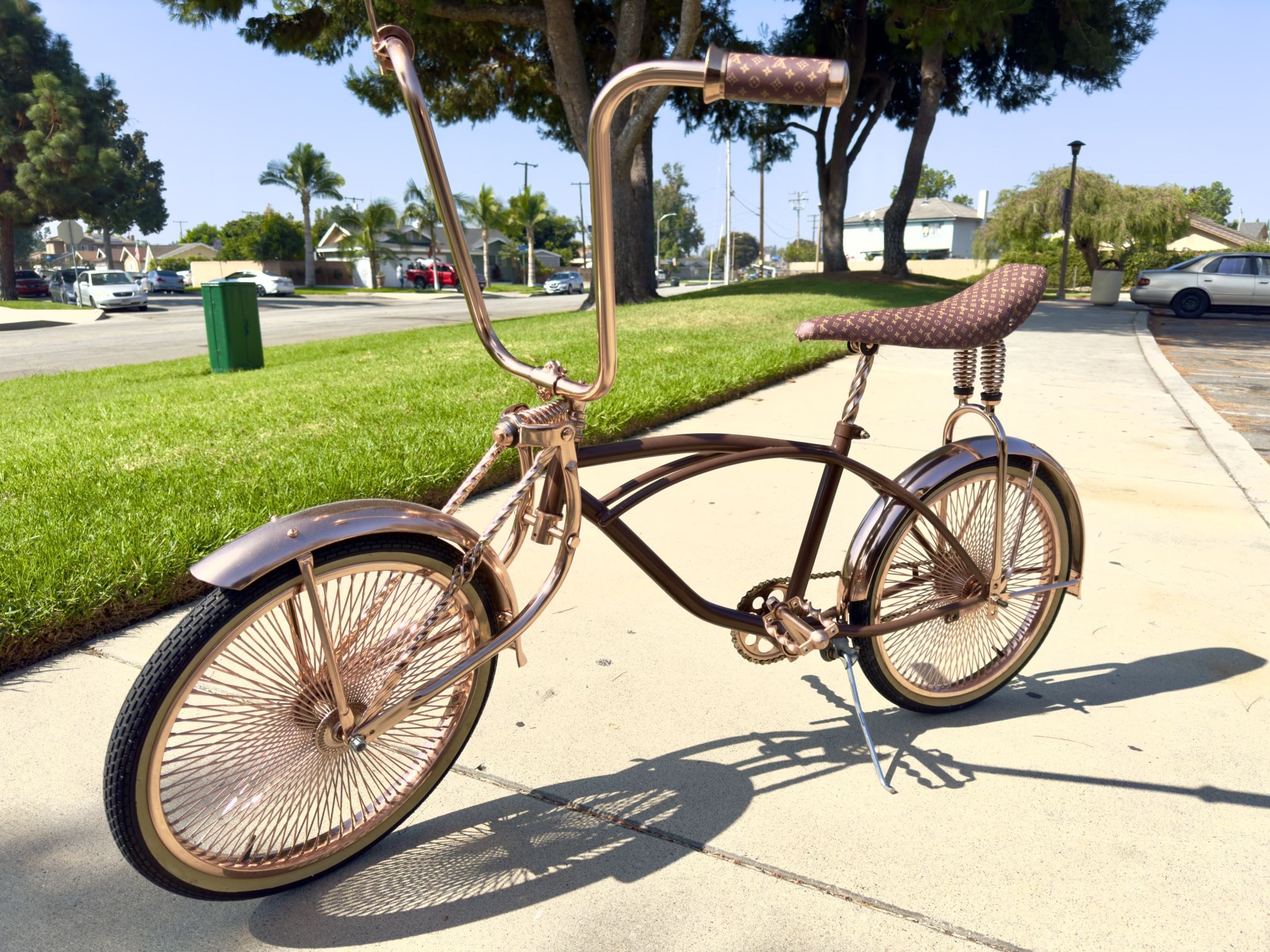 Rose Gold LV Low Rider Bike