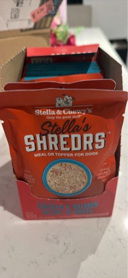Total 24 units  Stella & Chewy's Stella's Shredrs Dog Food Case