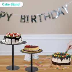uxcell 3Pack Acrylic Cake Stand, Round Cake (K63)