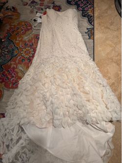 New stunning WEDDING dress SIZE 20 with tags - your TRADE ITEM is possible too ! MIA SOLANO M1247Z