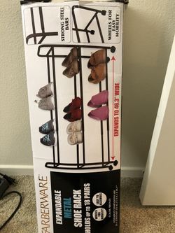 Metal shoe rack