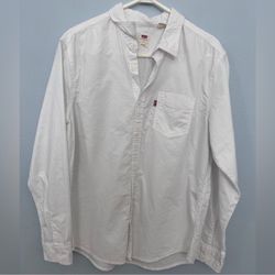 Levi’s White Button Up Collard Shirt 