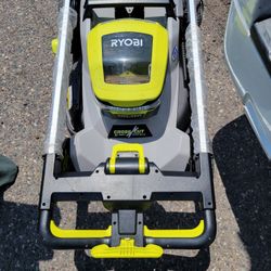 40v Ryobi Lawnmower  And Weed Waker  