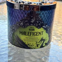 Disney Maleficent 3 Wick Candle