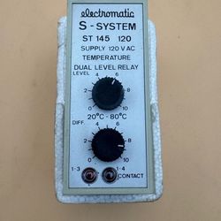 electromatic S - SYSTEM ST 145 120 SUPPLY 120 V AC TEMPERATURE DUAL LEVEL RELAY