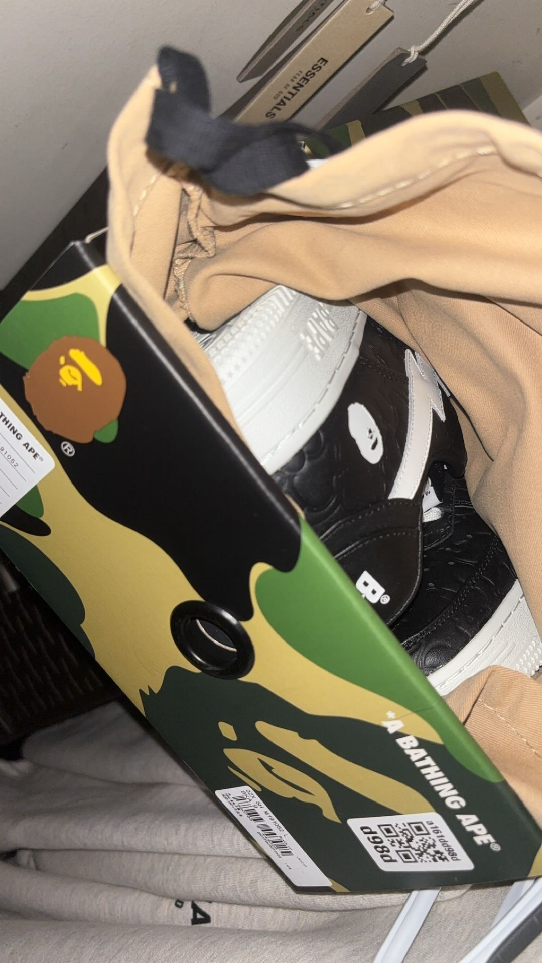 Bapesta M1 Line Camo Black