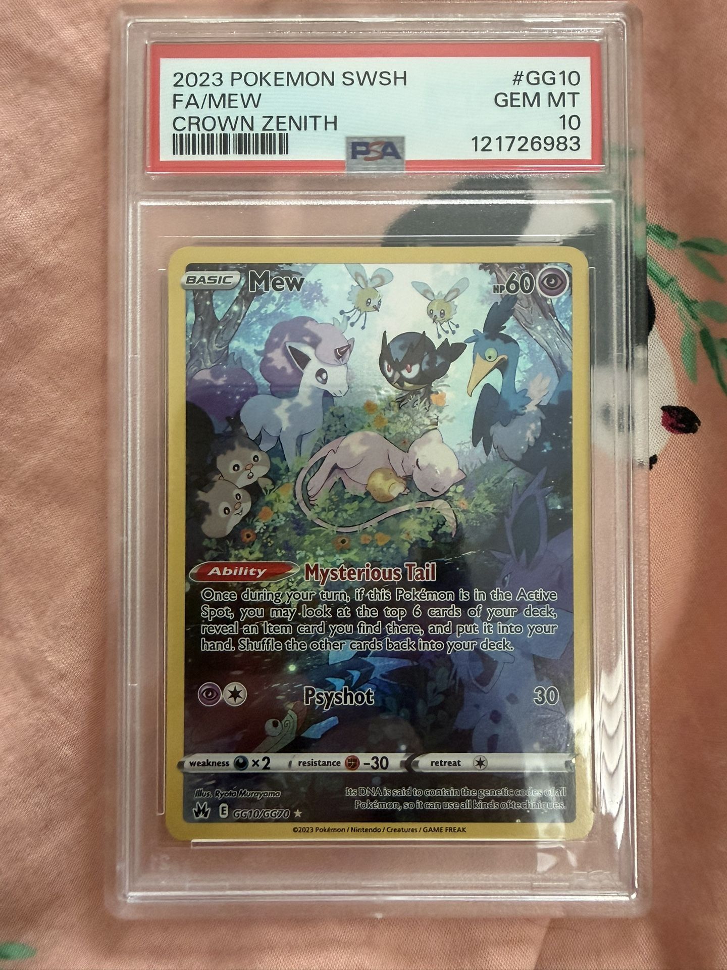 Pokemon Mew Crown Zenith GG10/GG70 PSA 10