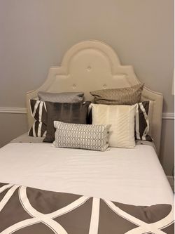 Queen headboard and frame