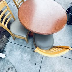 Small Round Table And Six Chairs 